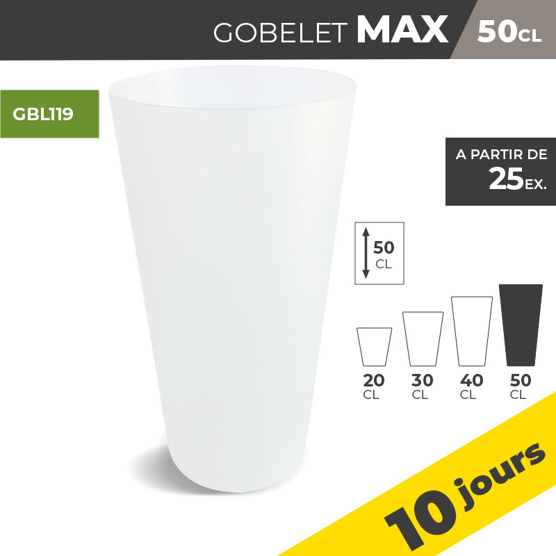 Gobelet MAX 50cl - Sans marquage