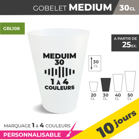 Gobelet MEDIUM 30cl - 1 à 4...